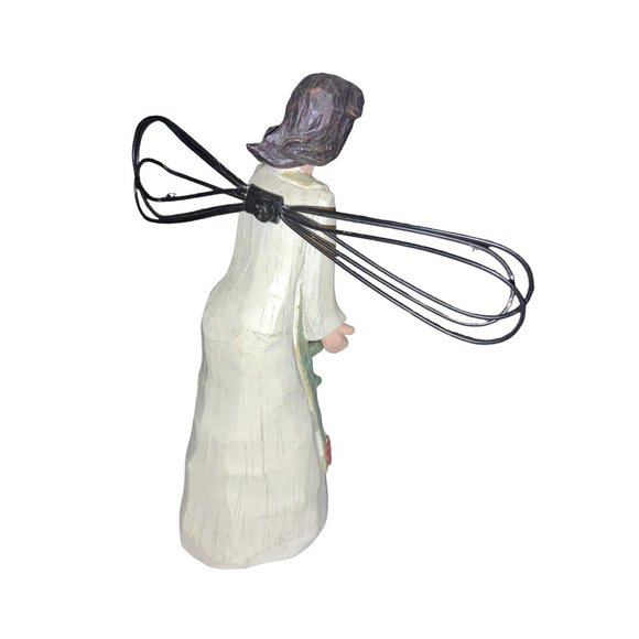 Angel with Watering Can and Wire Wings - Picture 6 of 11